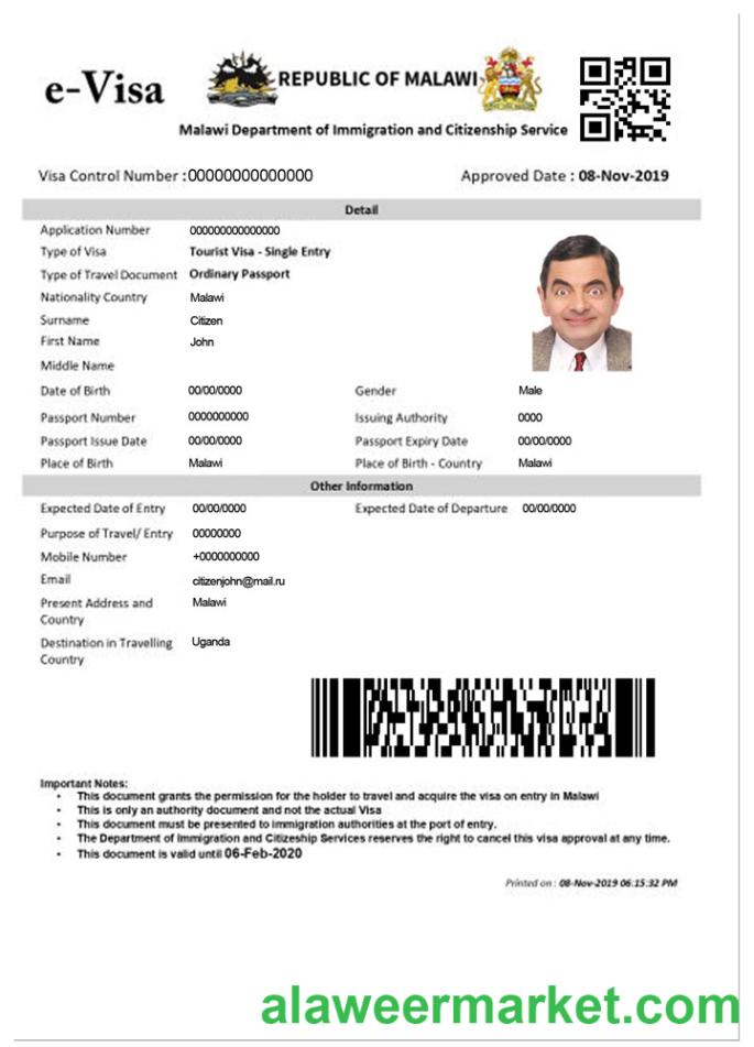 MALAWI e-visa